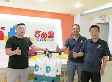 寶雞吉的堡英語學(xué)校除甲醛施工